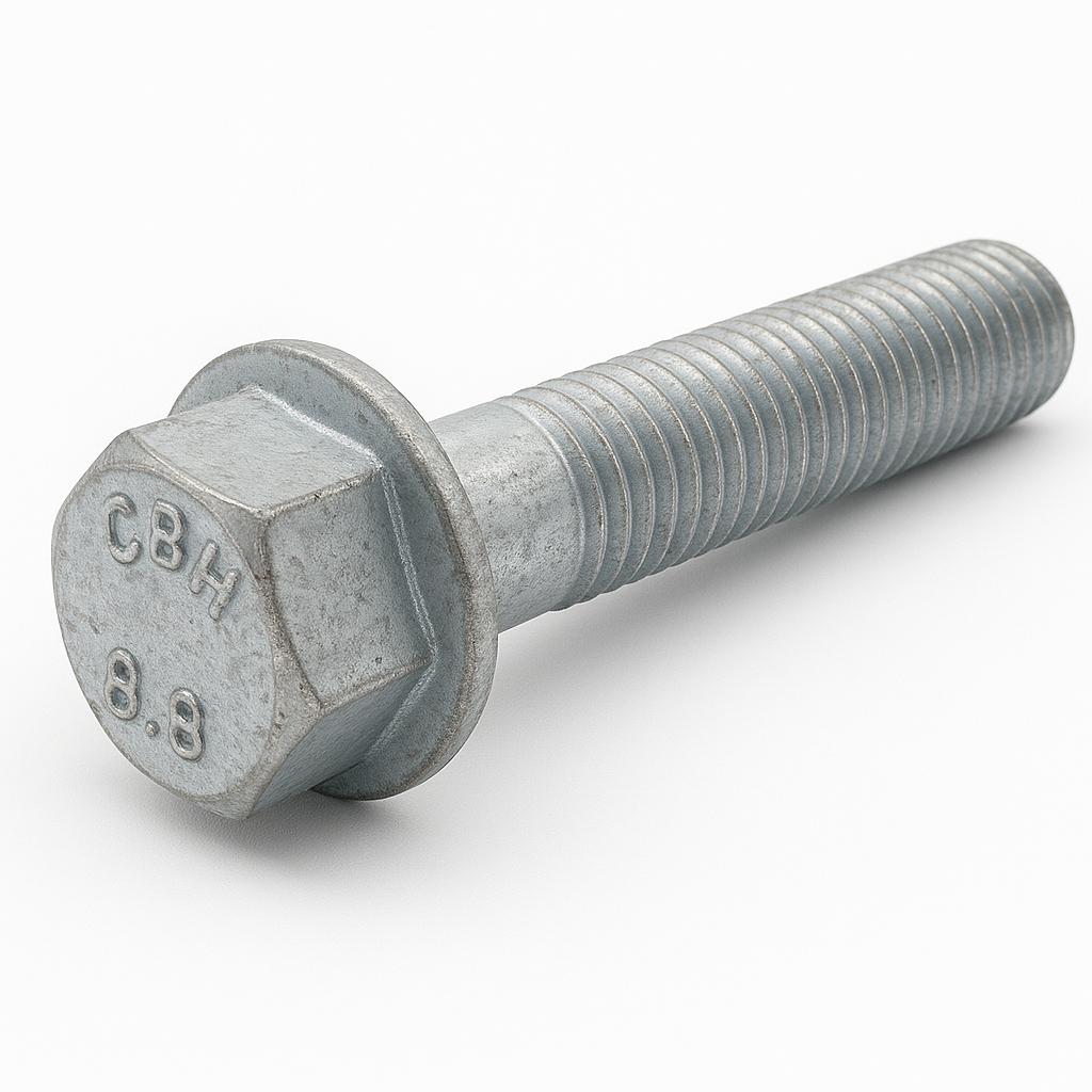 HEX FLANGE BOLT-(DIN 6921)-FULL THREAD-M16 X 2 X 120M-GRADE 8.8