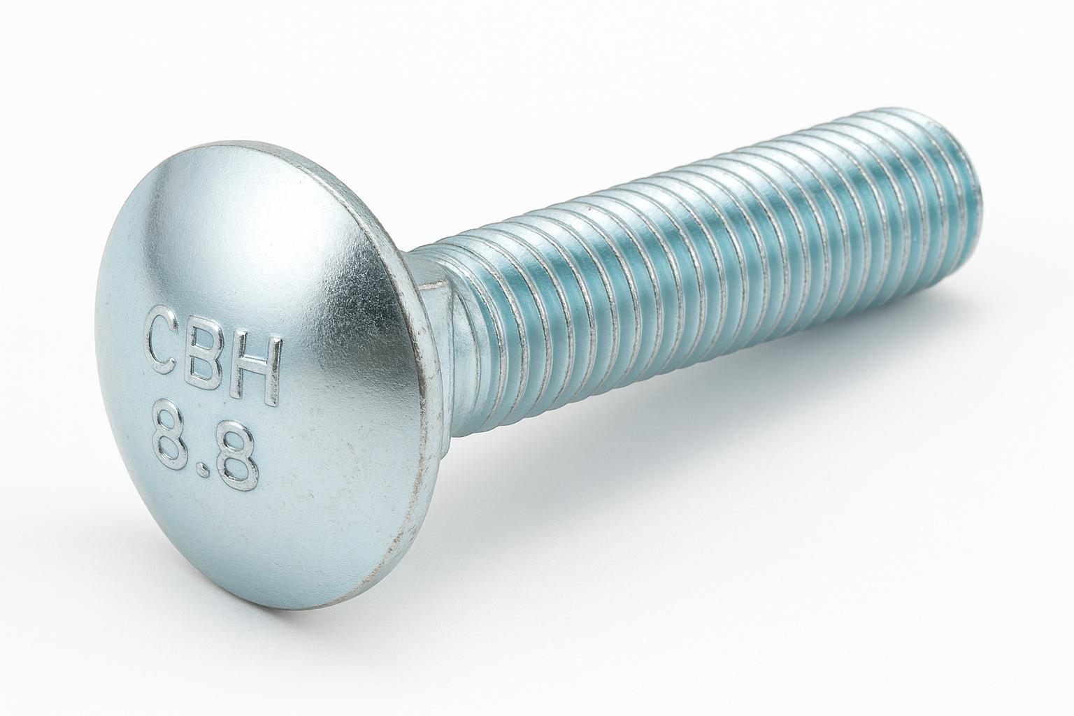 ROUND HEAD SQUARE NECK CARRIAGE BOLT-(DIN 603)-HALF THREAD-M10 X 1.5 X 20M-GRADE 8.8